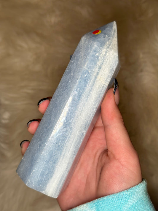 Blue Calcite Tower