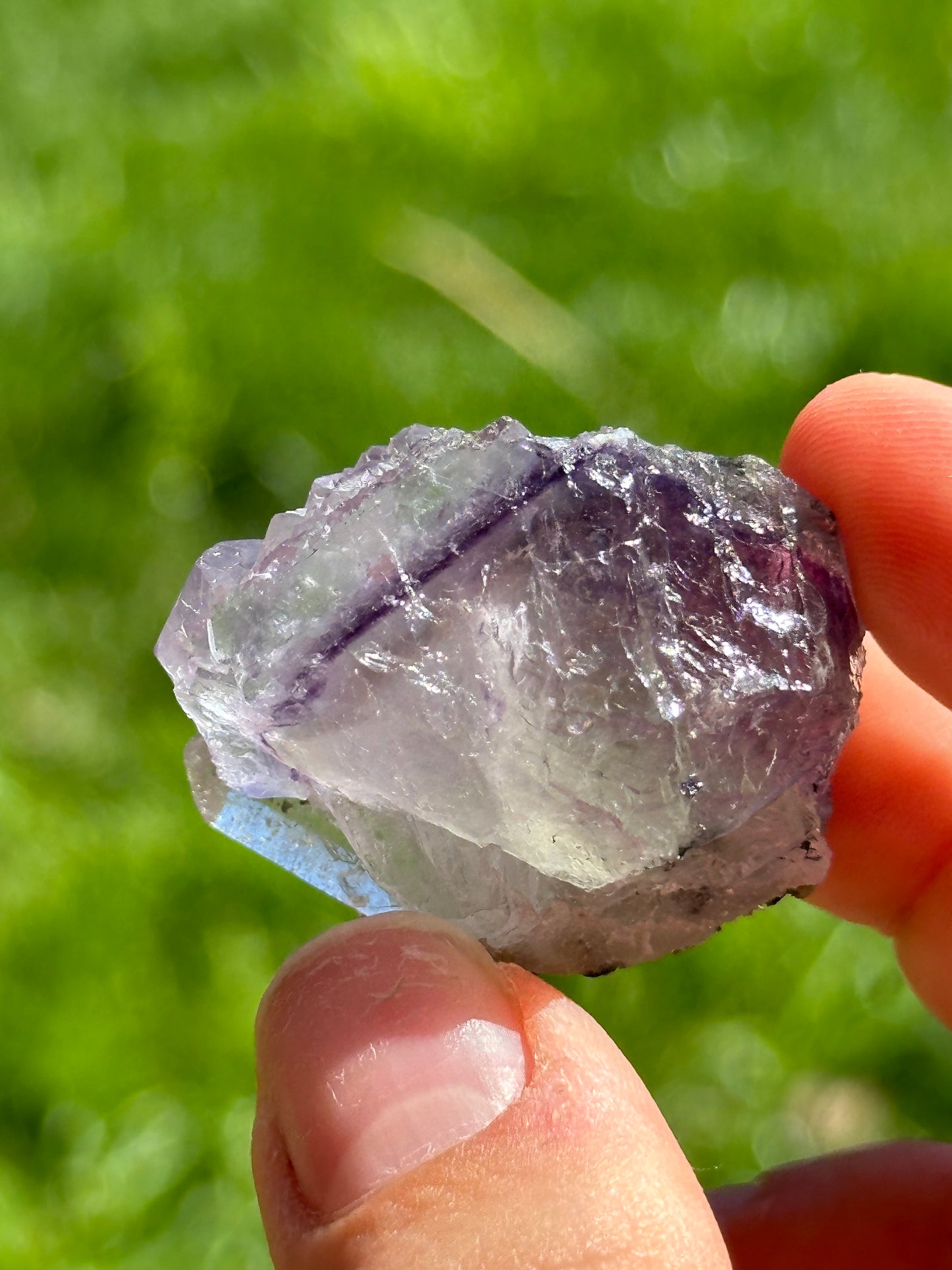 YGX fluorite with quartz