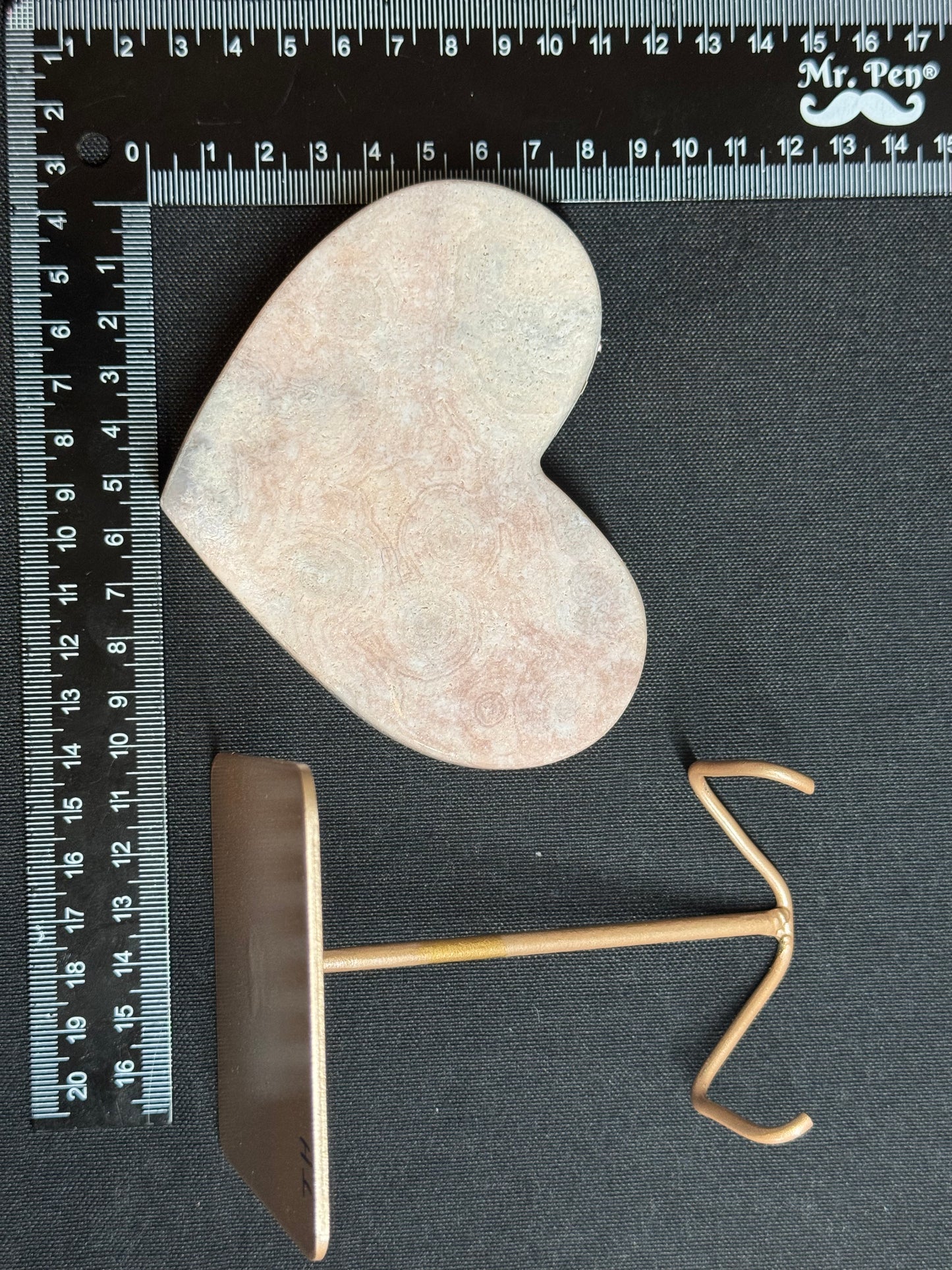 Pink amethyst heart