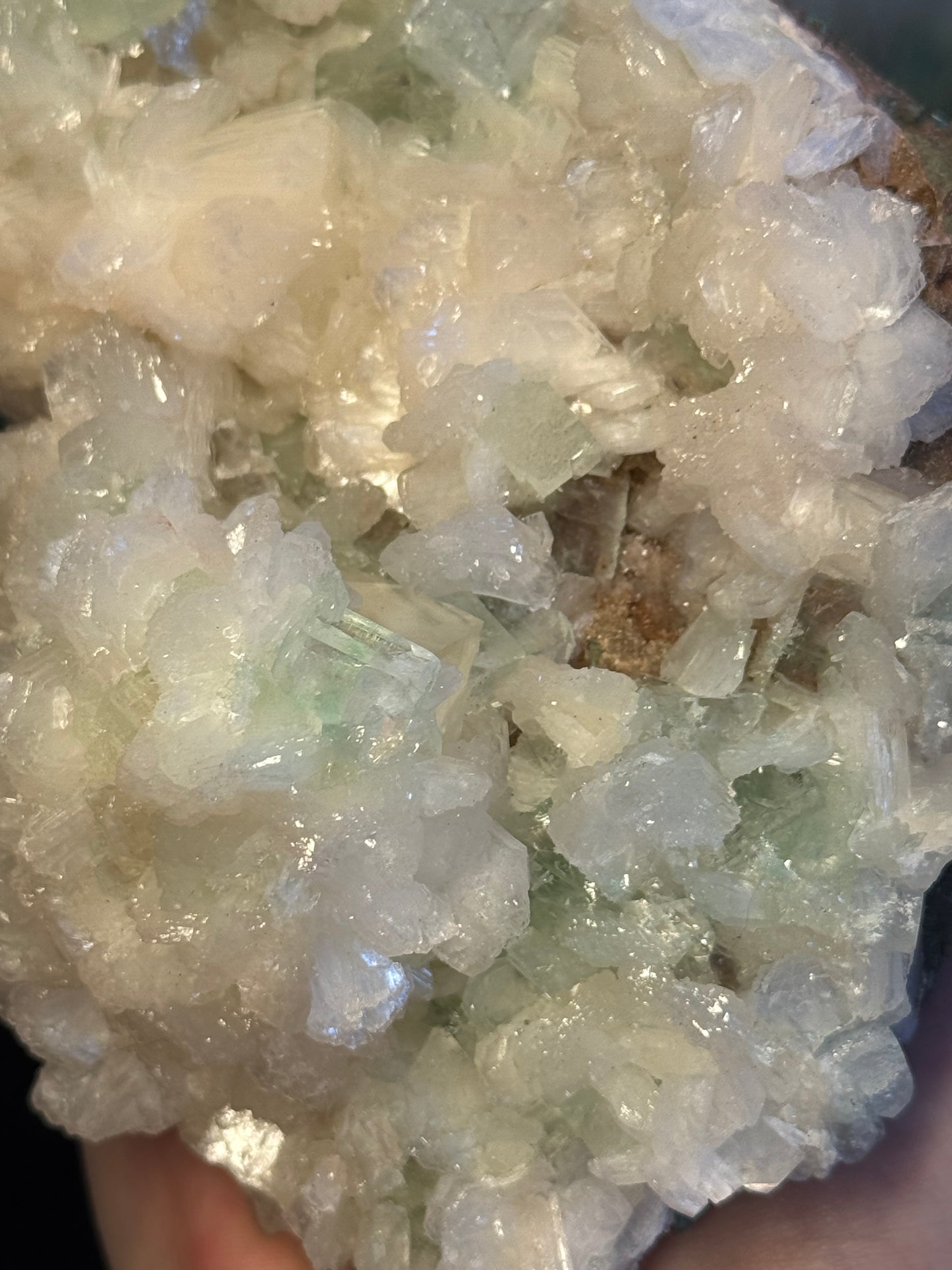 Apophyllite, Stilbite - India