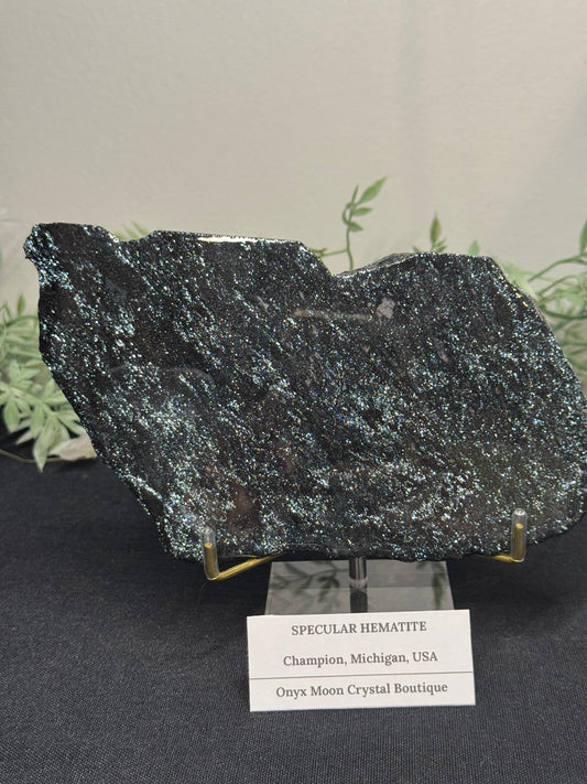 Sparkly specular hematite - Michigan