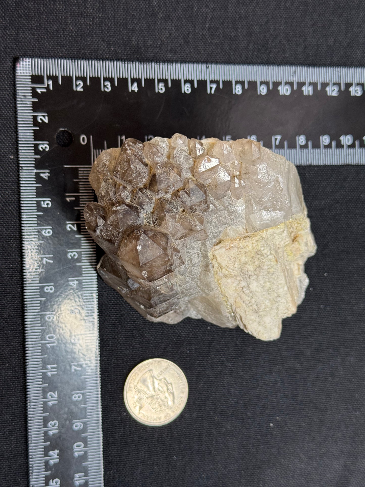 Smoky quartz with Felspar- Nambia