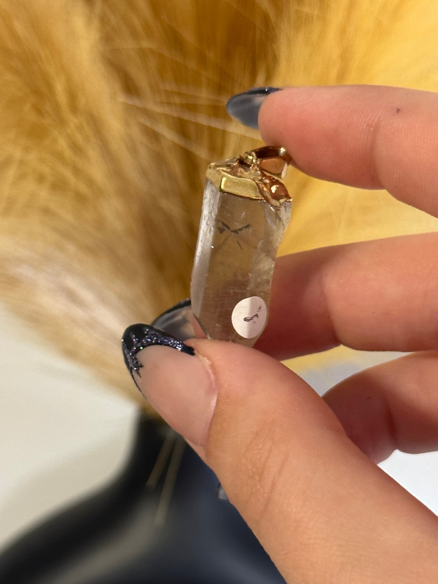 Golden Rutile Point Pendant