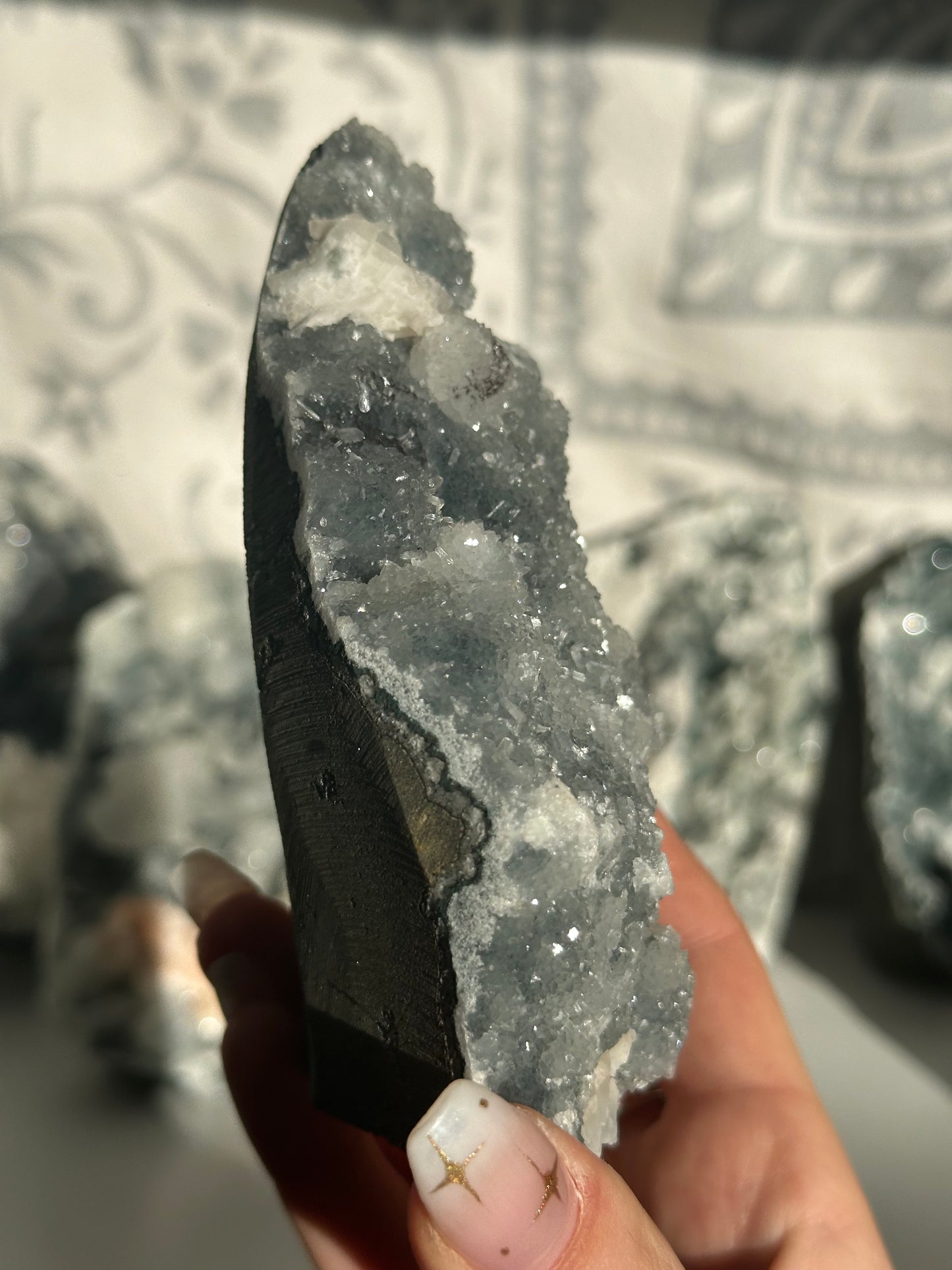 Chalcedony with stilbite from Maharashtra, India