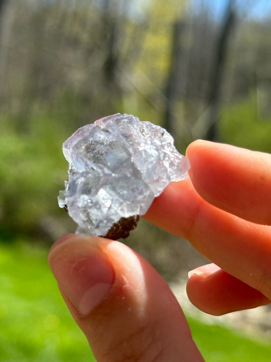 YGX fluorite with pyrite