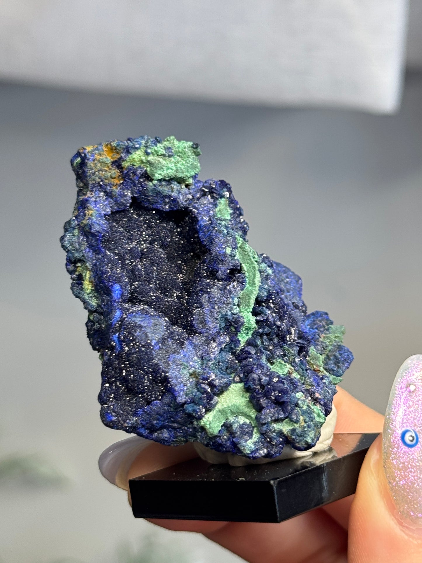 Sparkly azurite, malachite -China