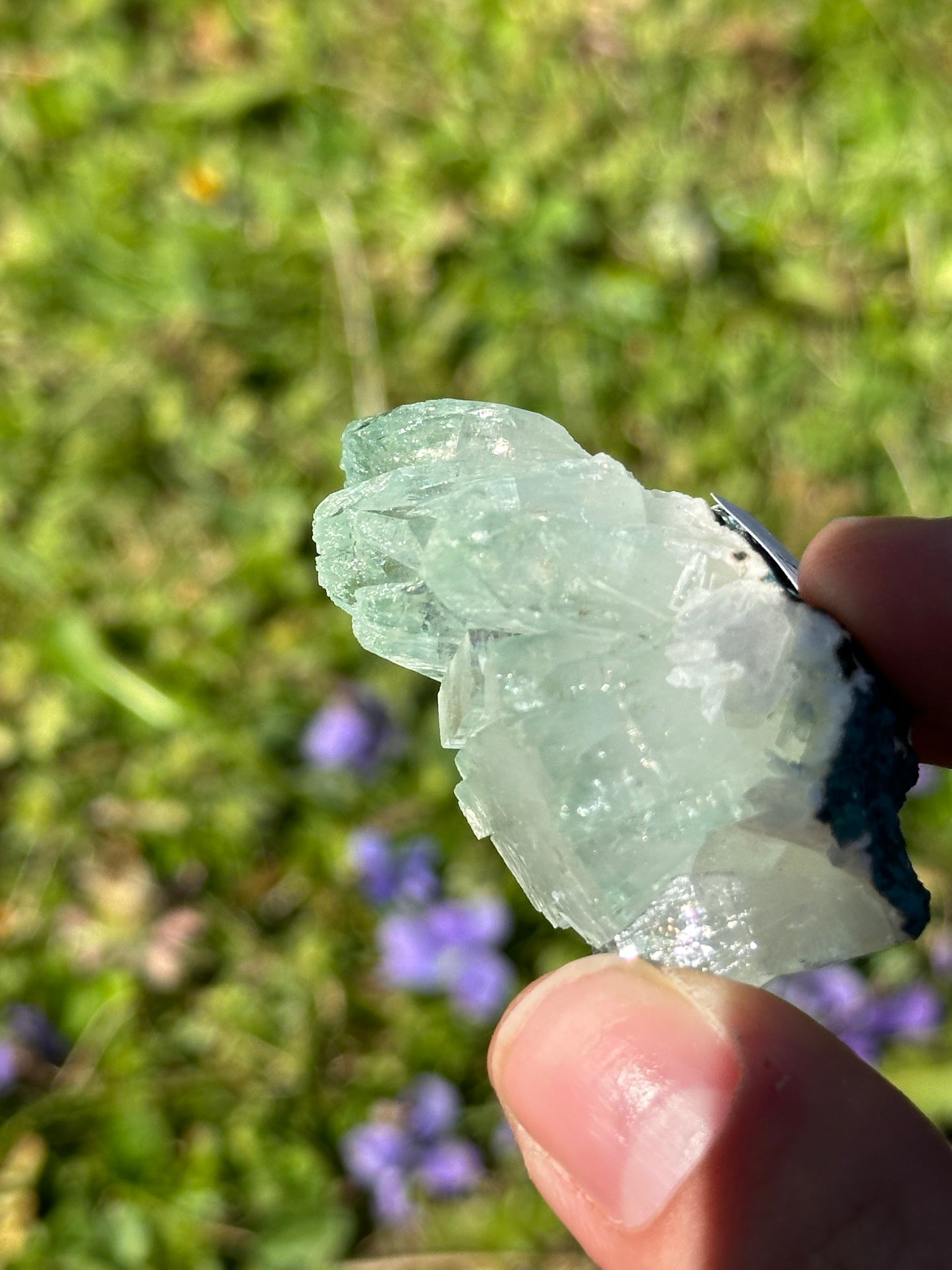 Green apophyllite | India