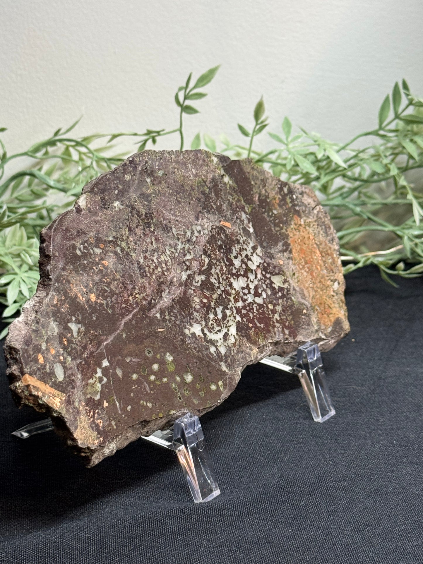 Native copper slab