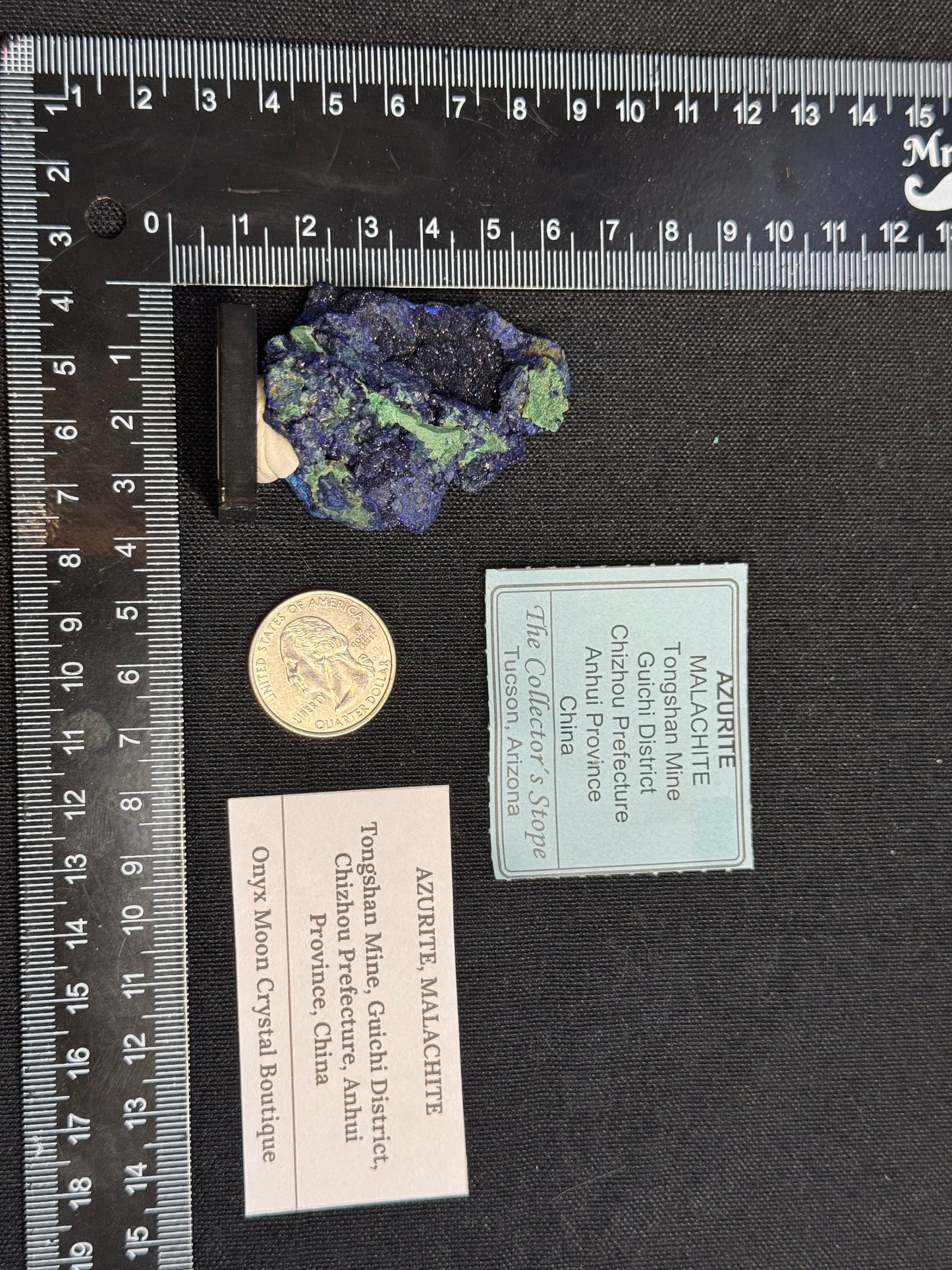 Sparkly azurite, malachite -China