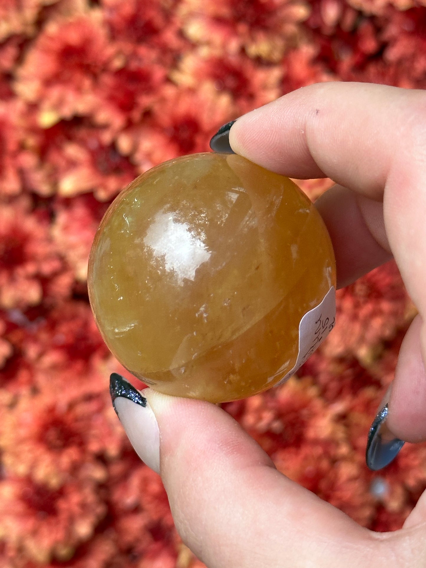 Honey Calcite Sphere