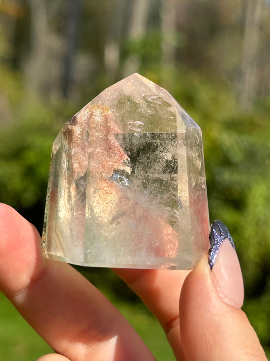 Garden Quartz (Lodalite) Tower