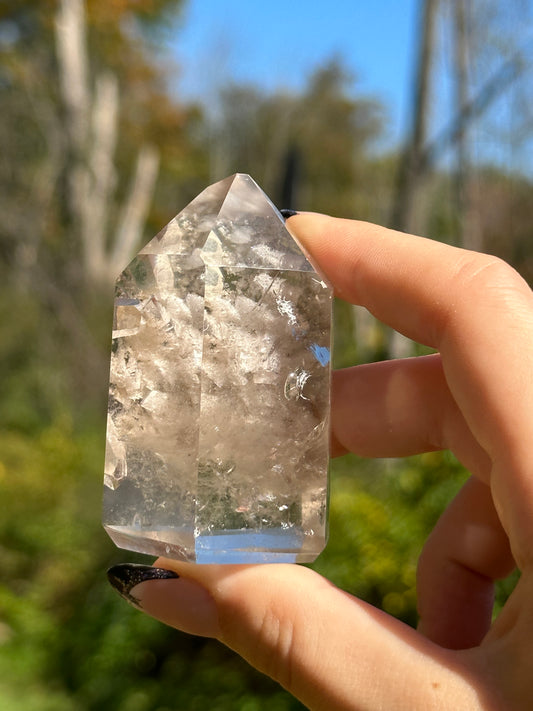 Garden Quartz (Lodalite) Tower