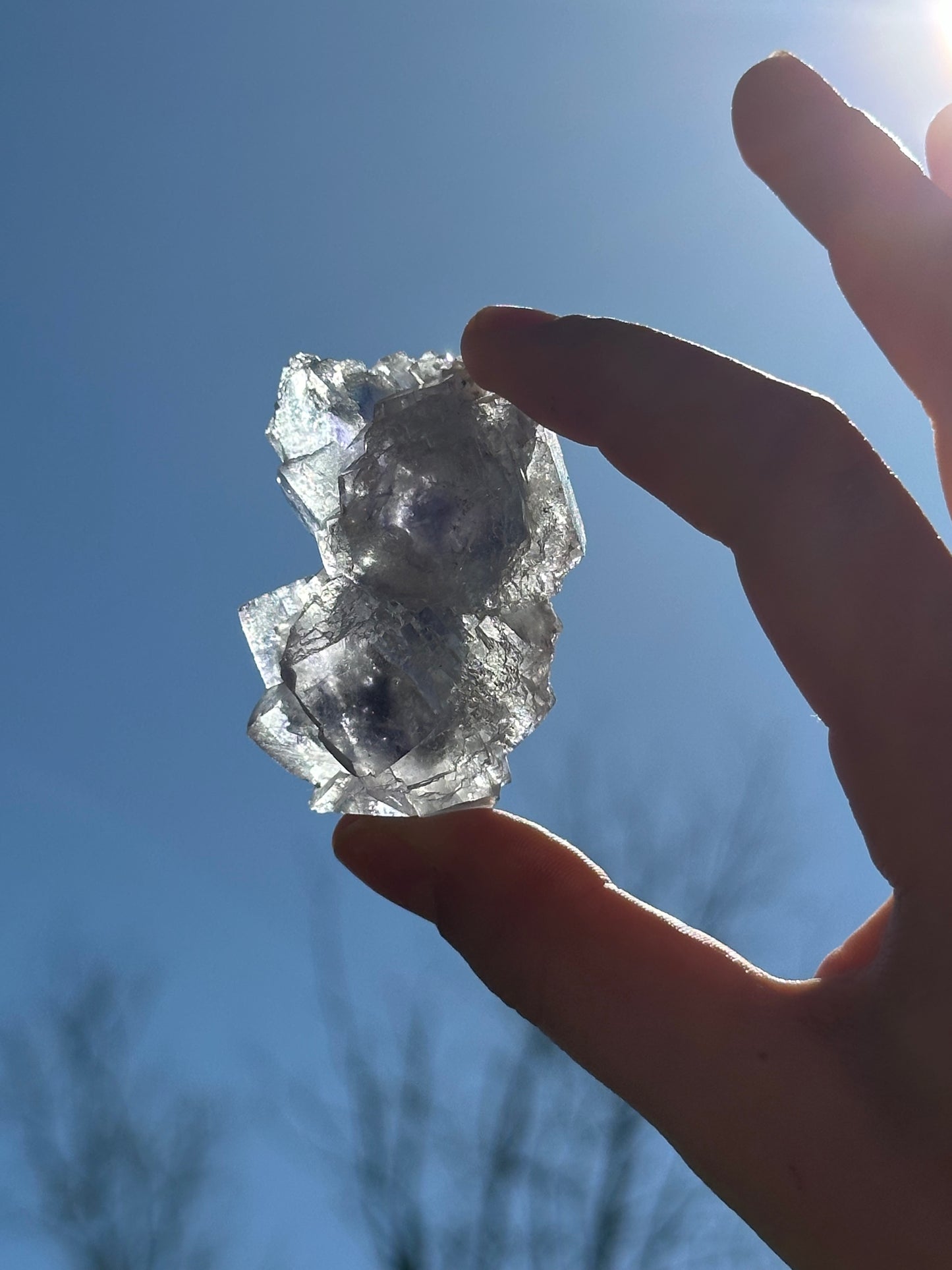 YGX fluorite with pyrite