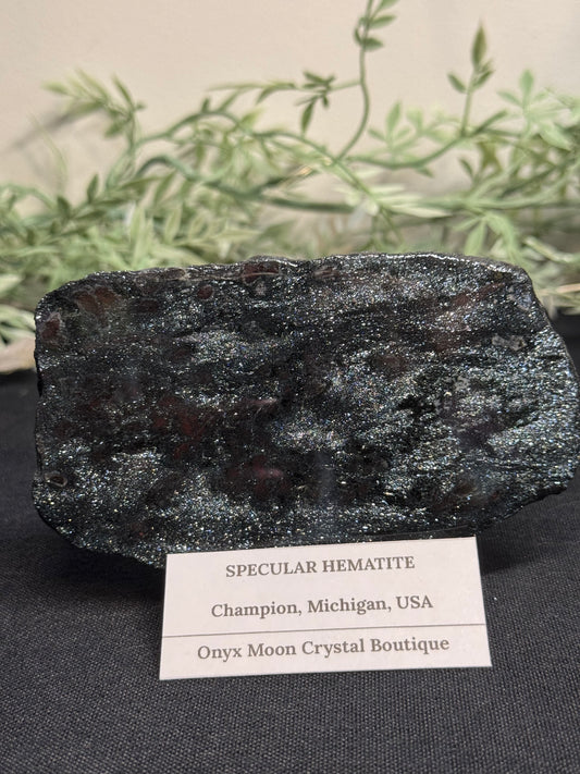 Sparkly specular hematite - Michigan