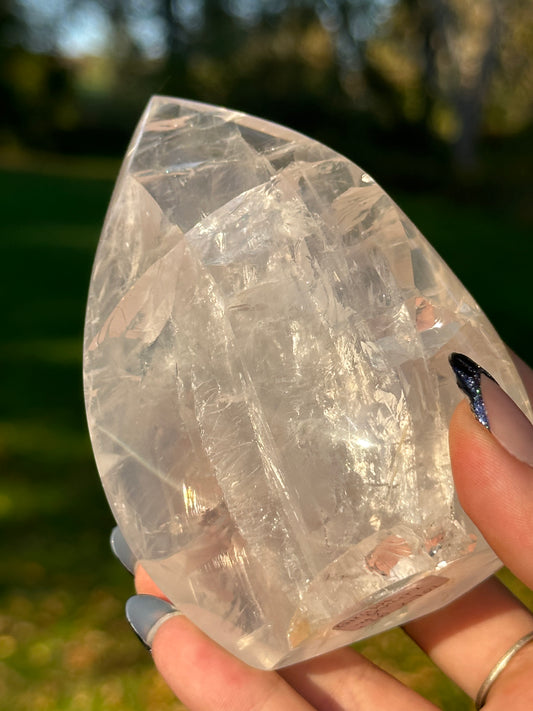 Clear Quartz Flame