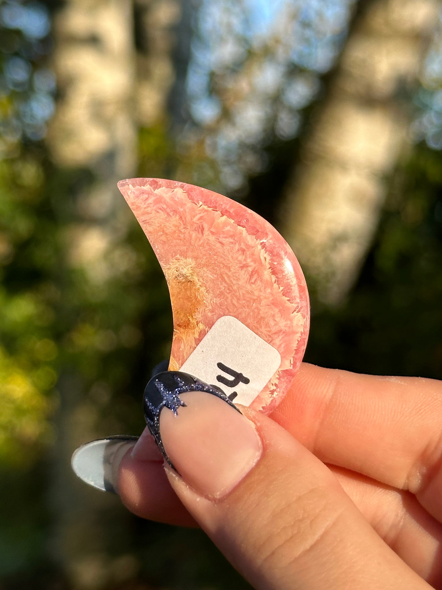 Rhodochrosite Moon