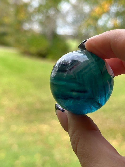 Blue Fluorite Sphere