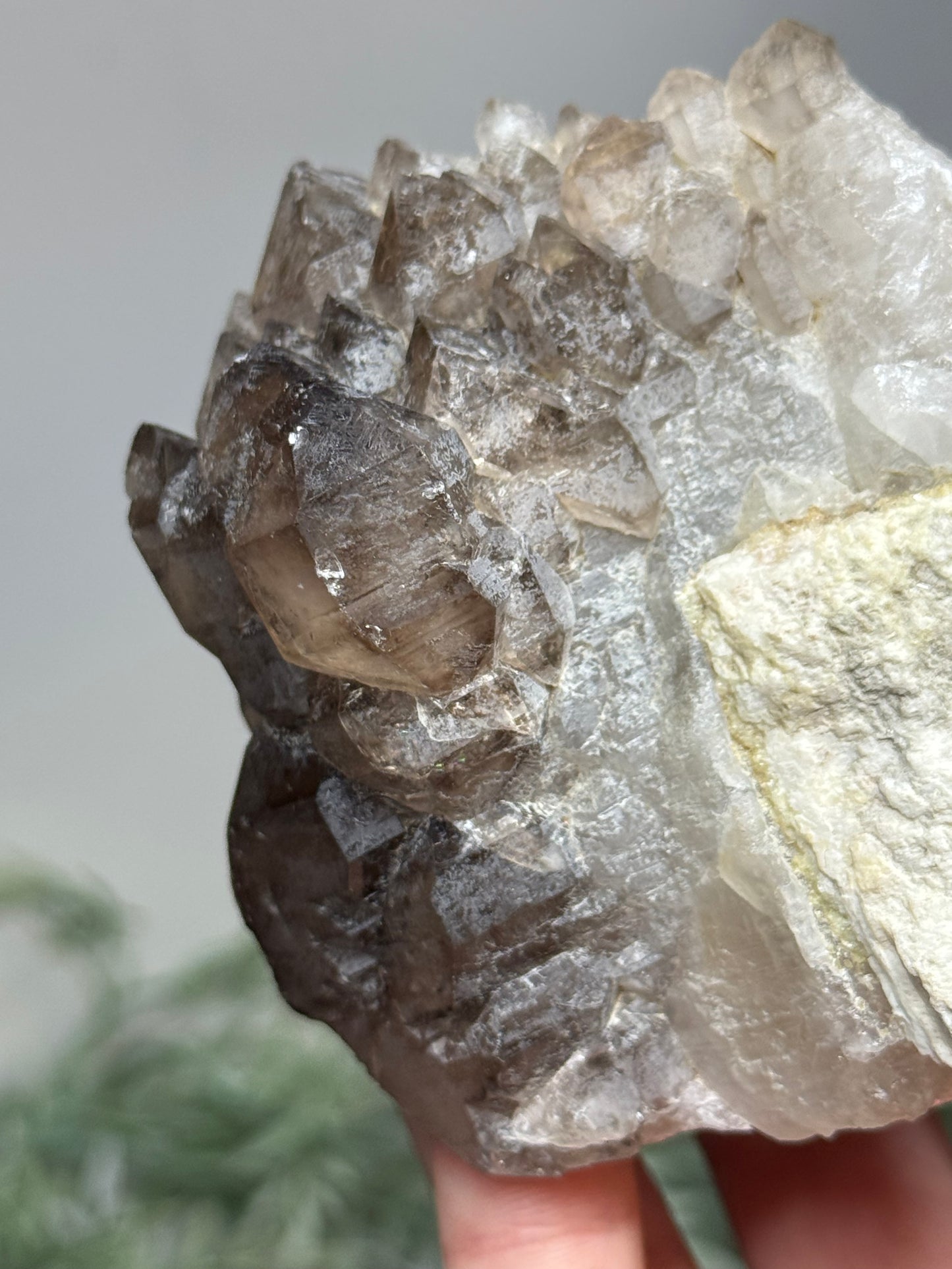 Smoky quartz with Felspar- Nambia