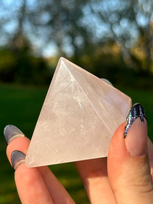 Rose Quartz Pyramid