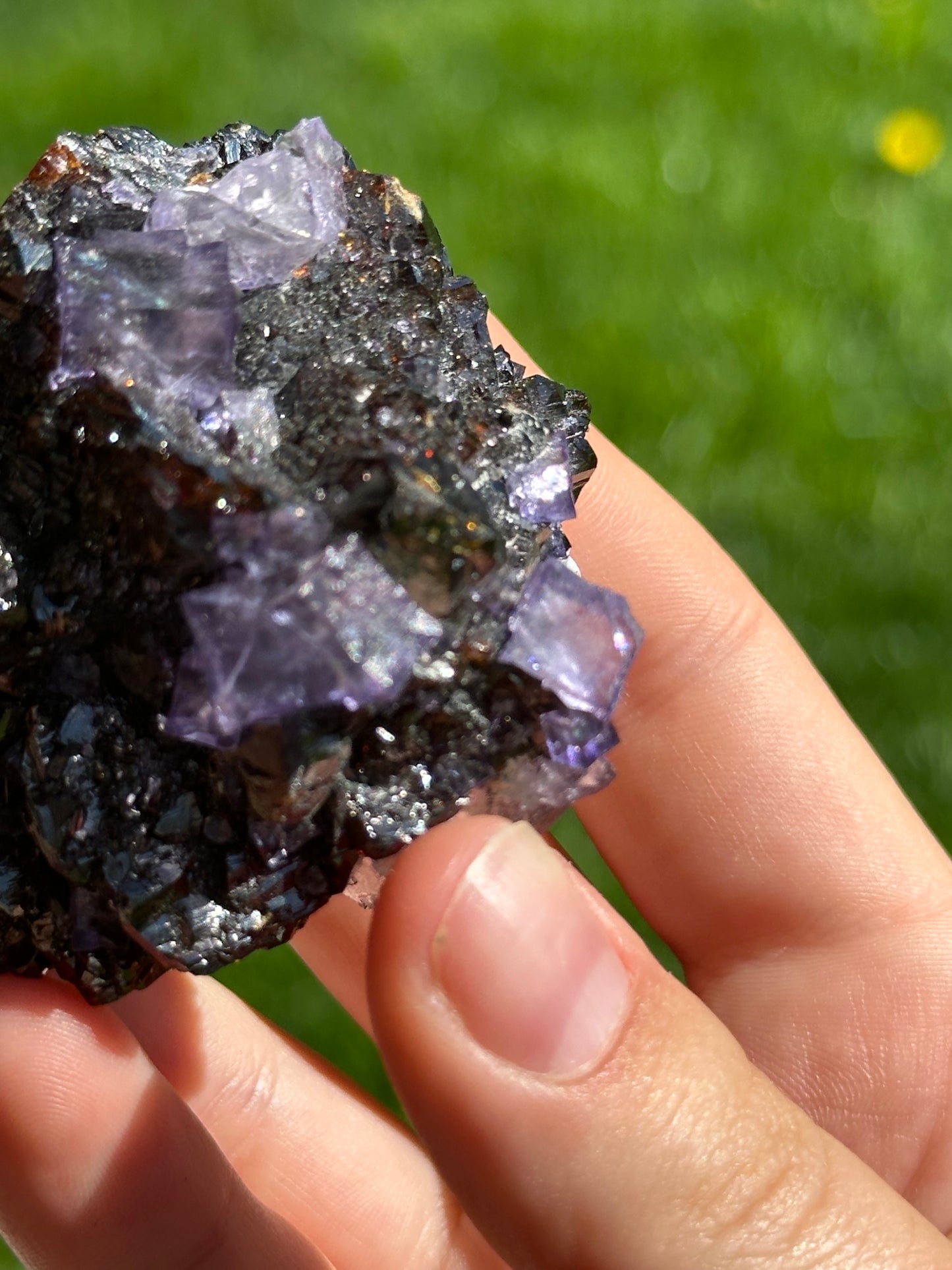 Elmwood fluorite and sphalerite