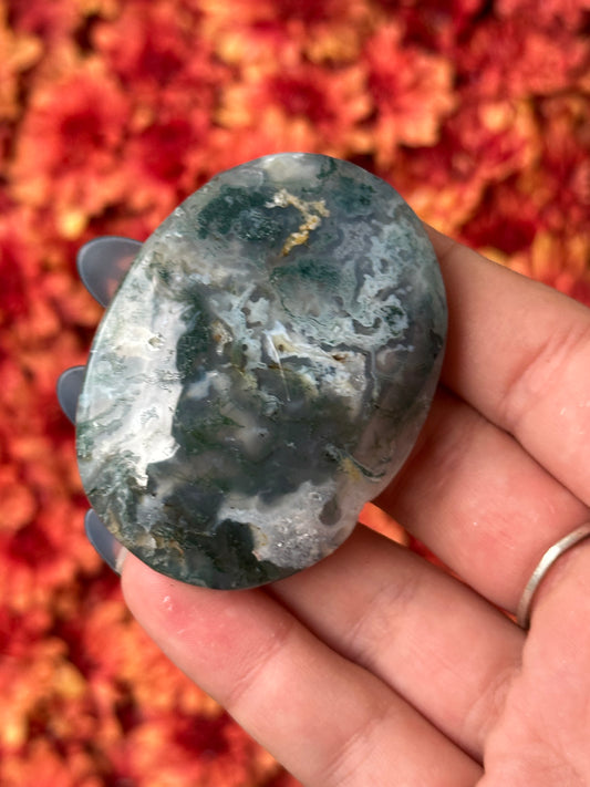 Moss Agate Palmstone