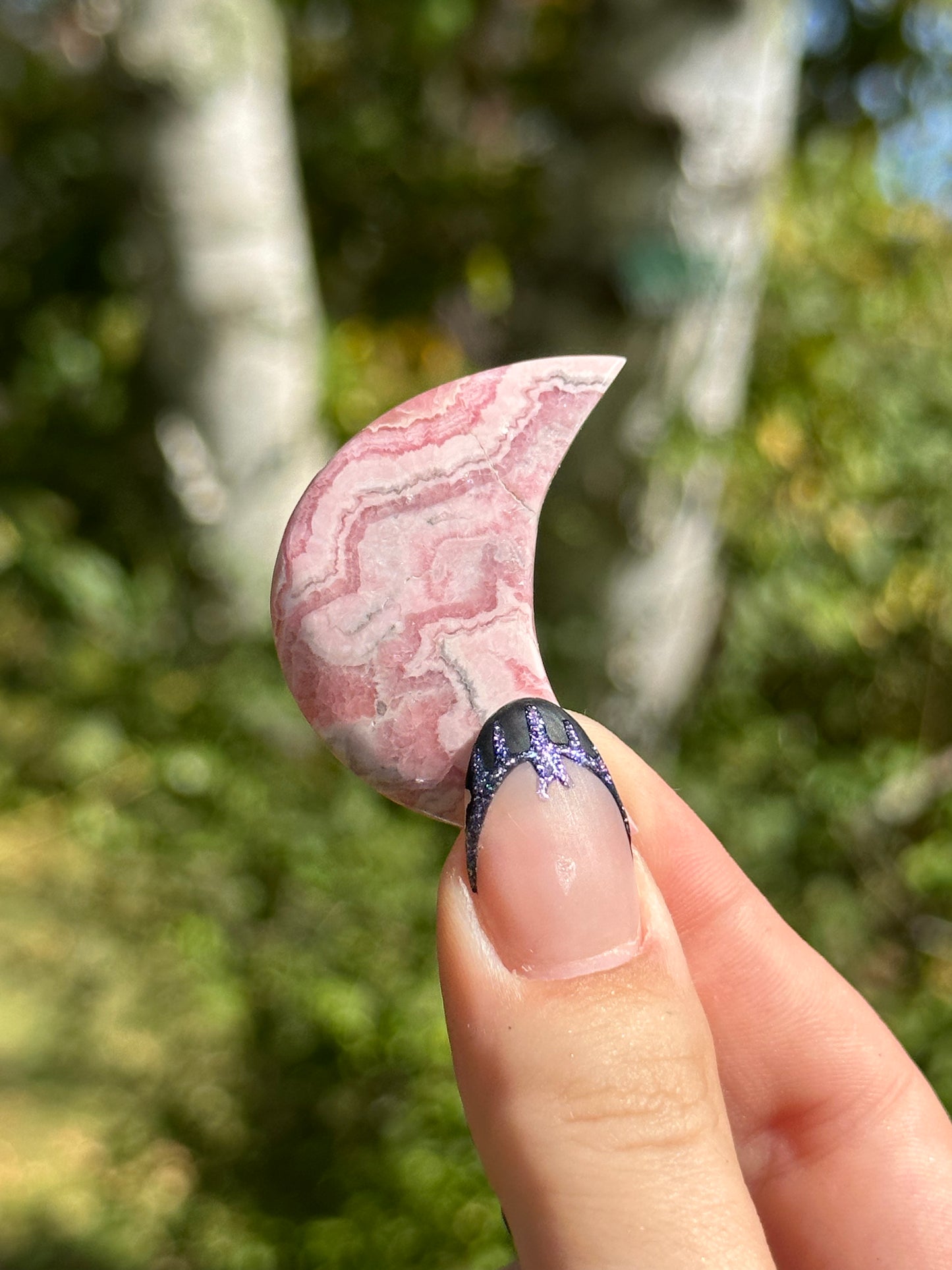 Rhodochrosite Moon