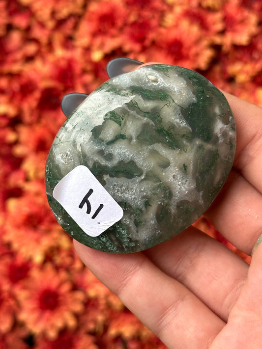 Moss Agate Palmstone