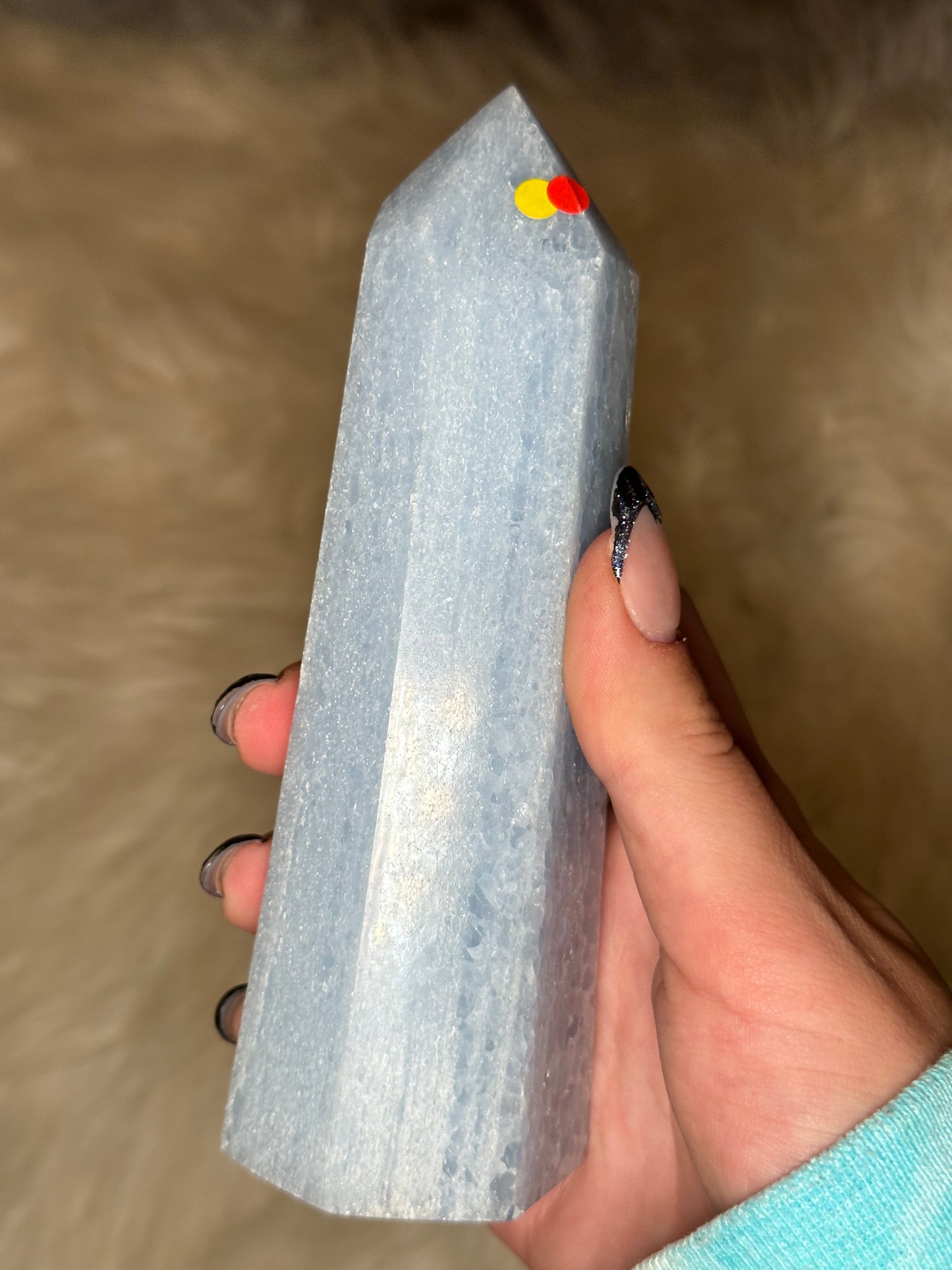 Blue Calcite Tower