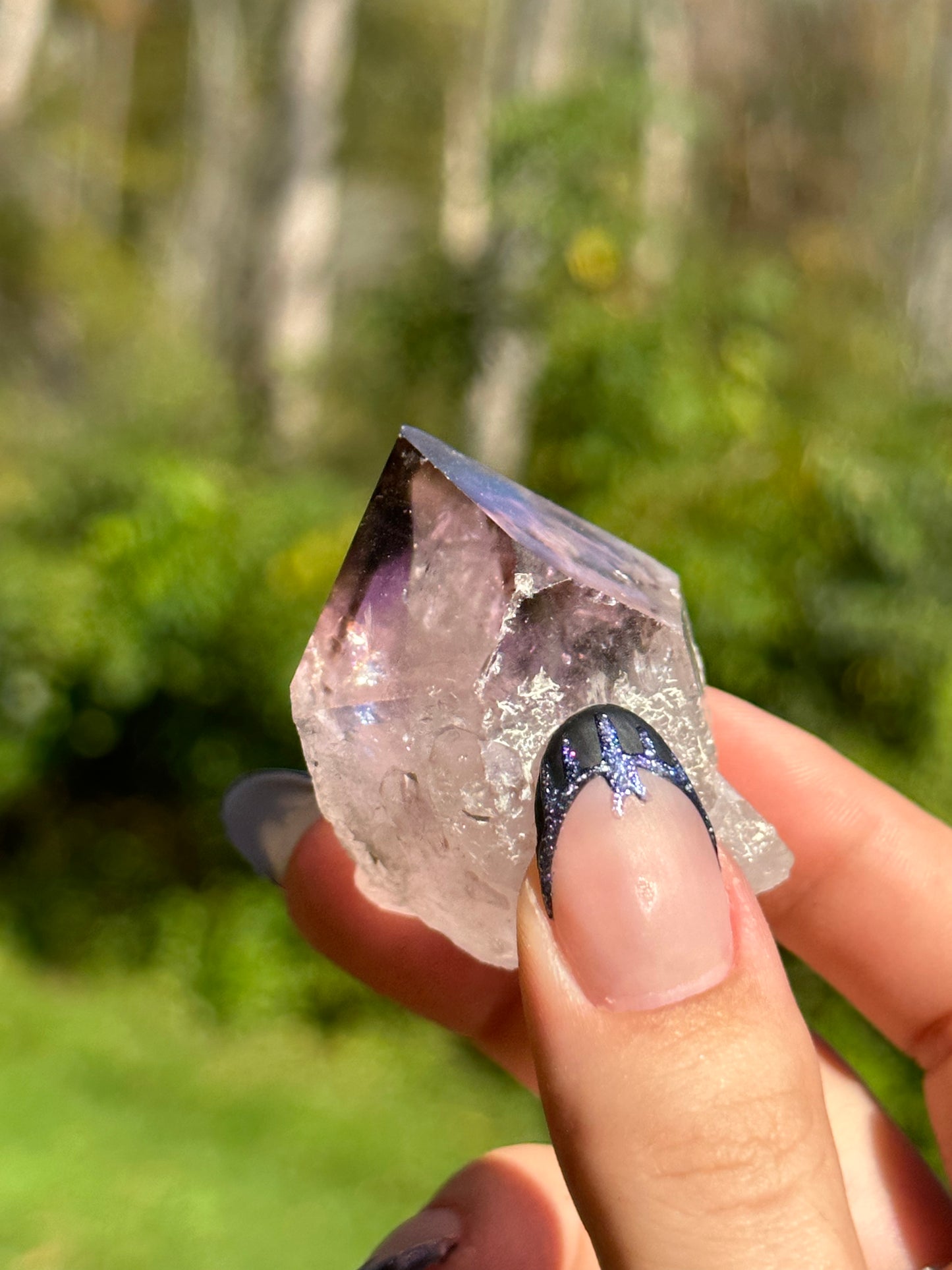 Phantom Amethyst Top Polished Point