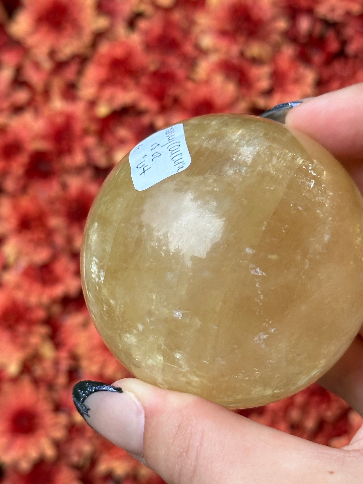 Honey Calcite Sphere