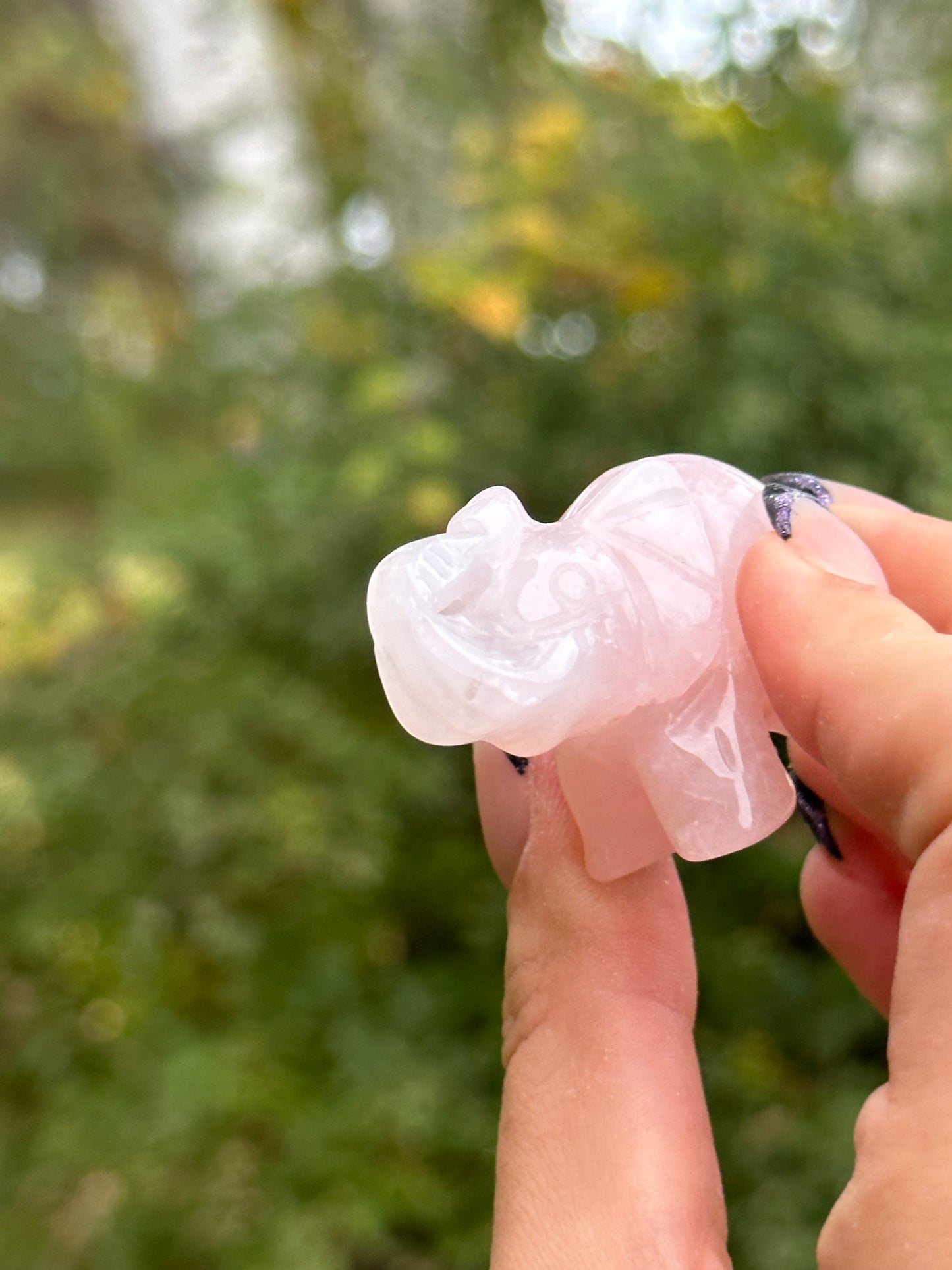Rose Quart Elephant