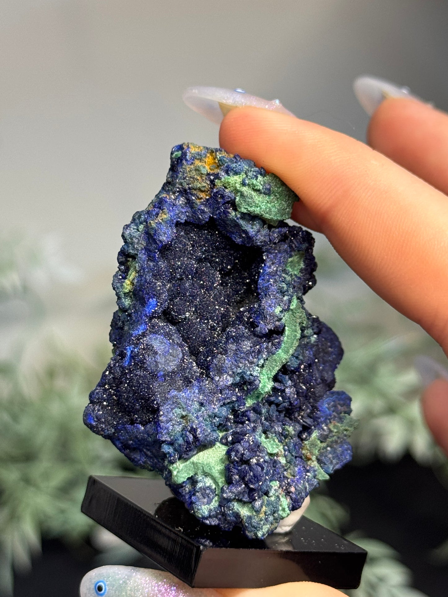 Sparkly azurite, malachite -China