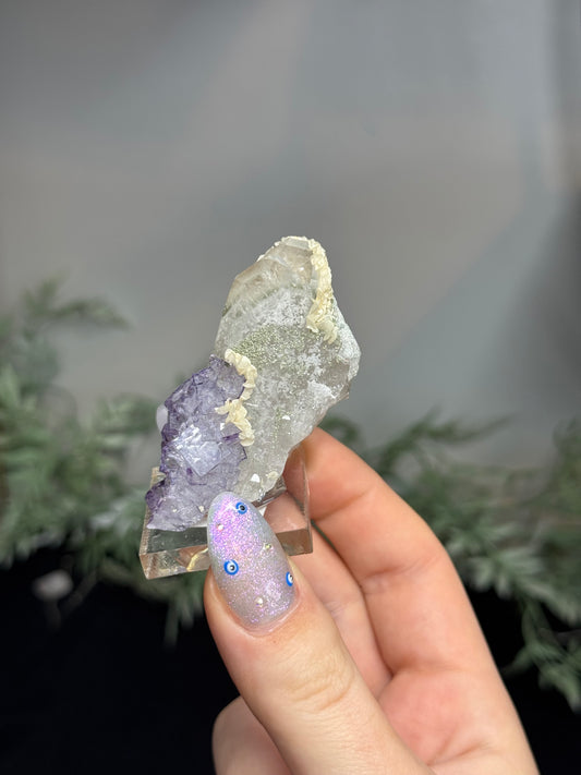 Fluorite, Quartz -China