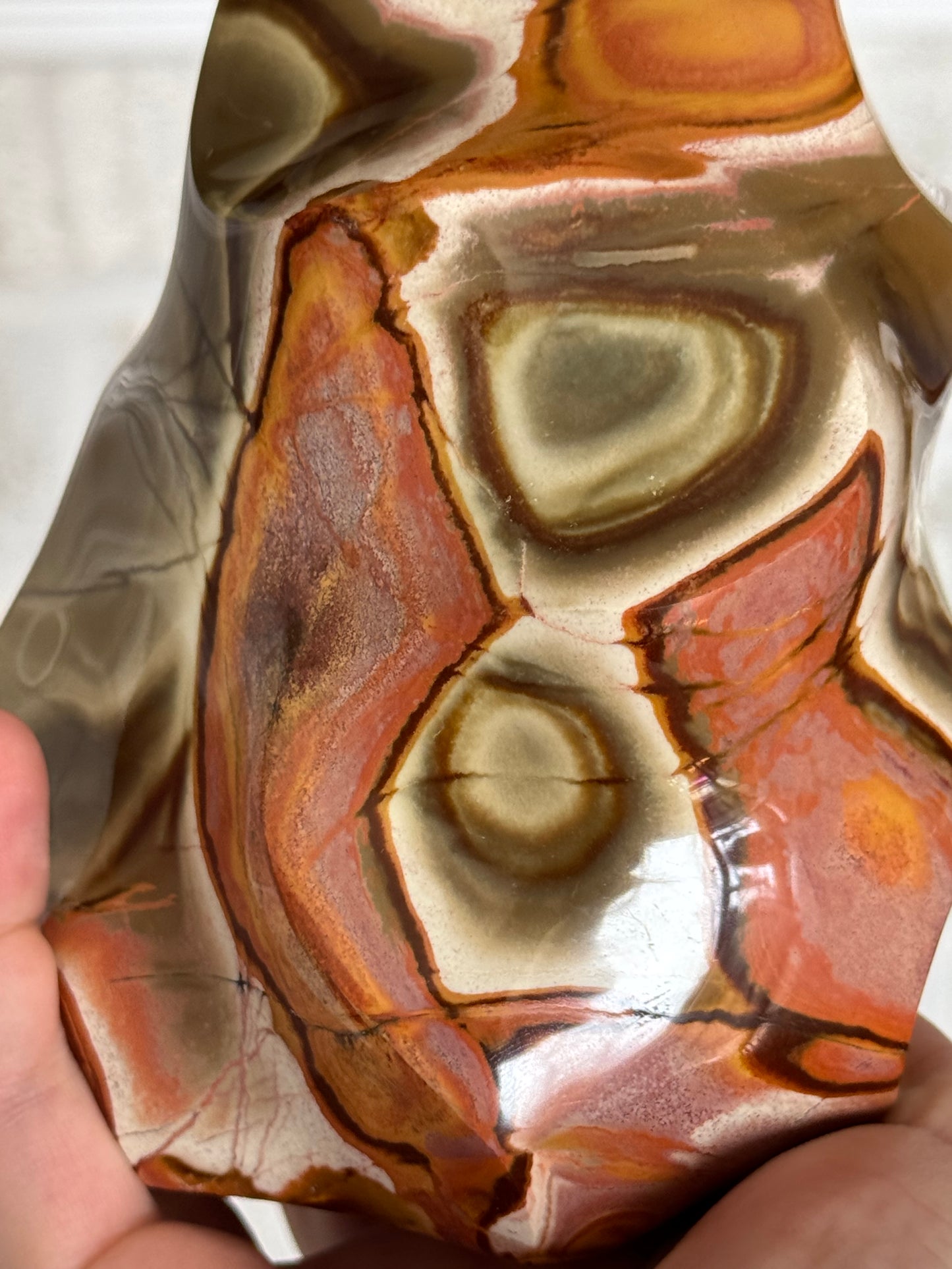 Polychrome jasper flame
