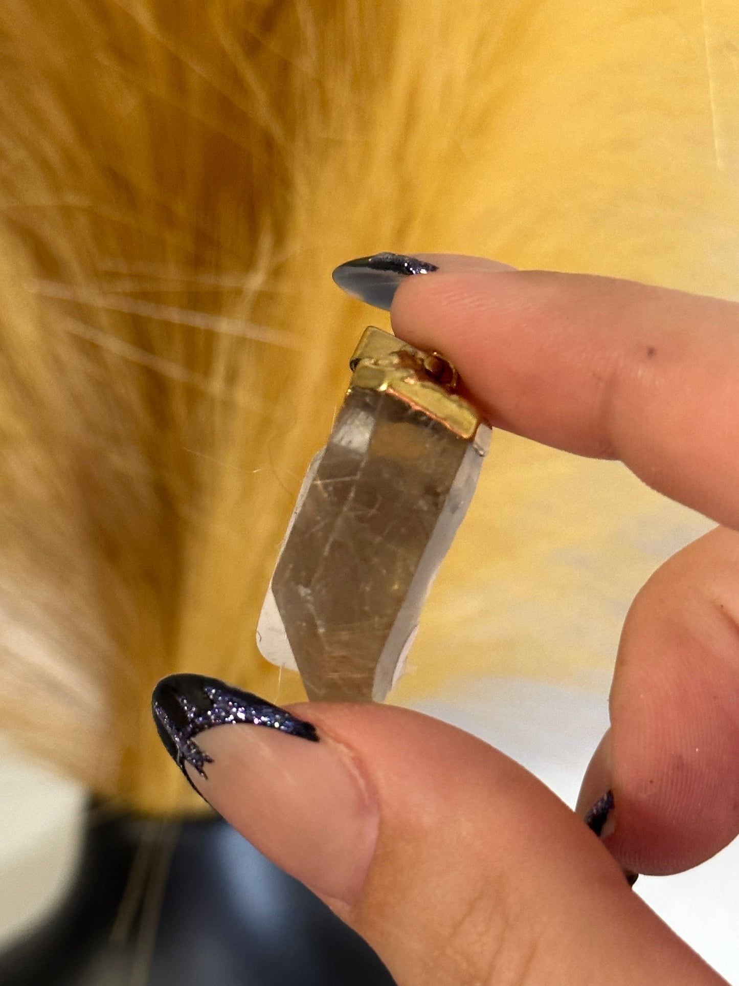 Golden Rutile Point Pendant