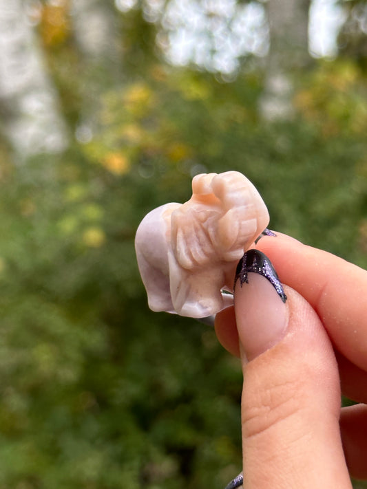 Lepidolite Mini Elephant