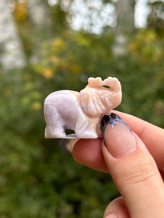 Lepidolite Mini Elephant