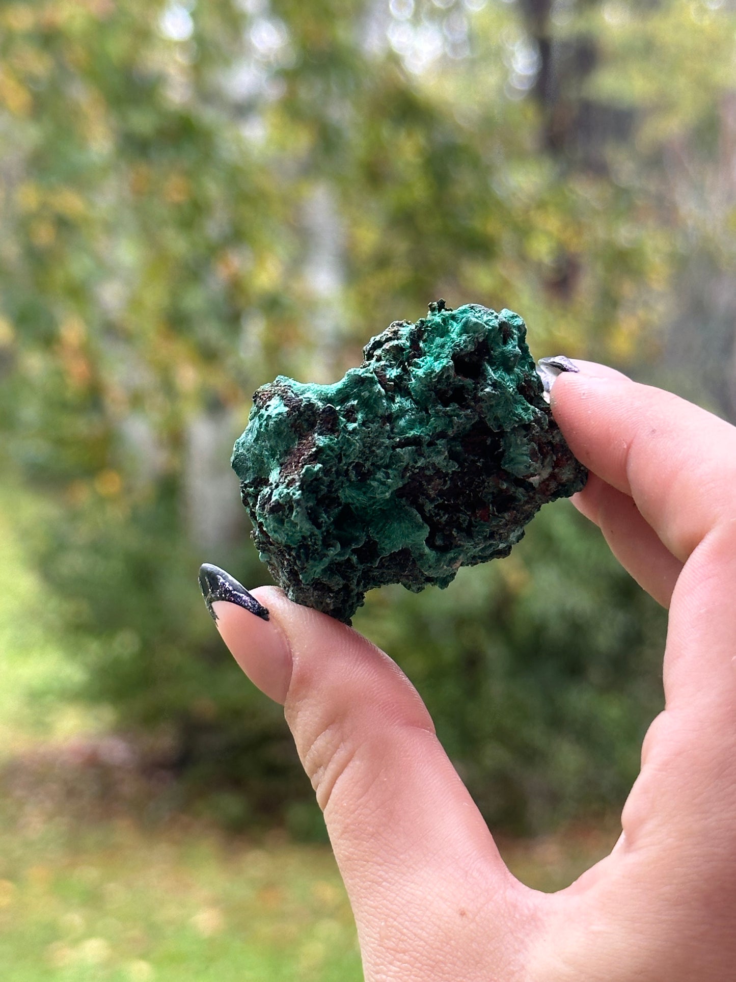 Fibrous Malachite Specimen