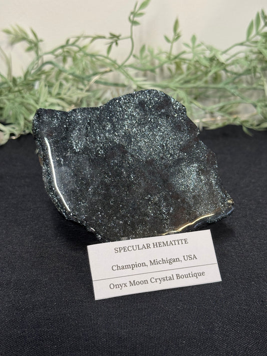 Sparkly specular hematite - Michigan