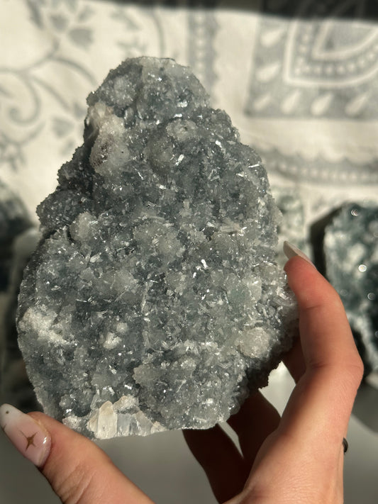 Chalcedony with stilbite from Maharashtra, India