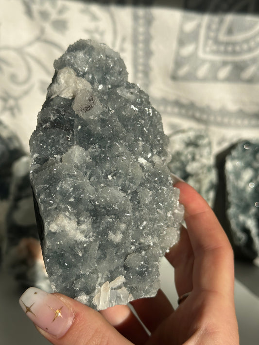 Chalcedony with stilbite from Maharashtra, India