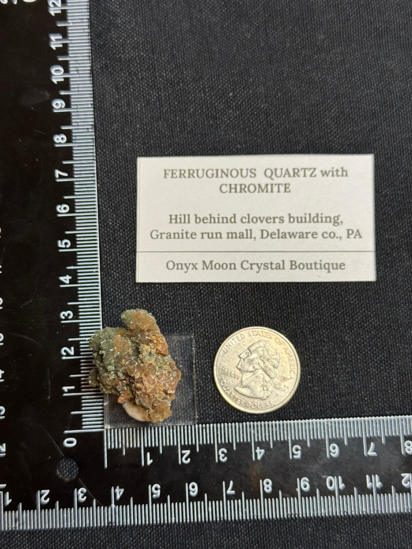 Ferruginous quartz with chromite -  Pennsylvania