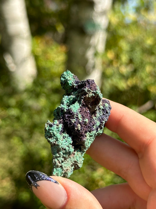 Malachite with Azurite