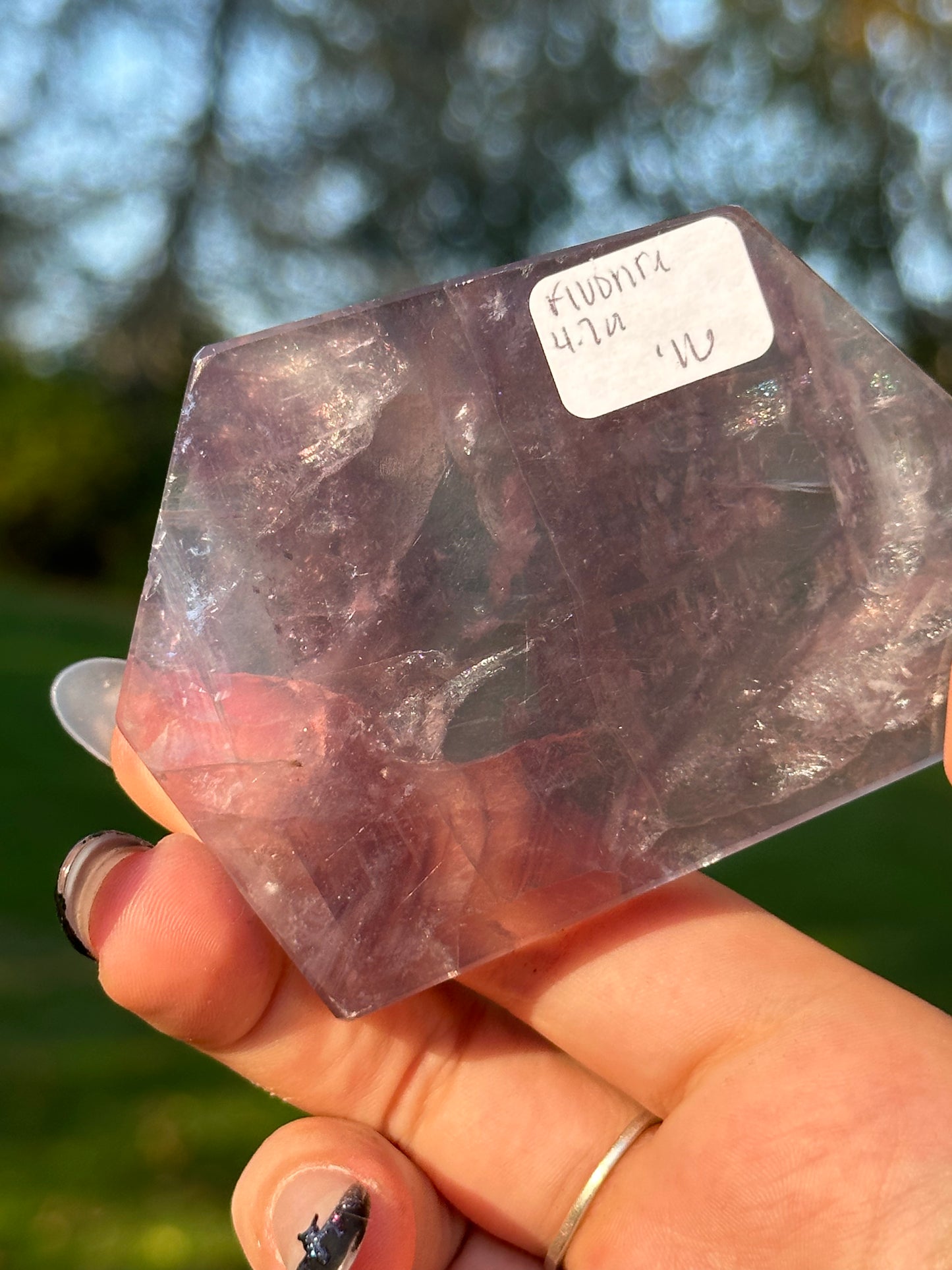 Fluorite slab