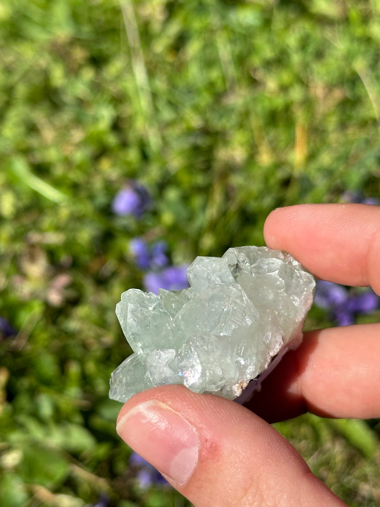 Green apophyllite | India