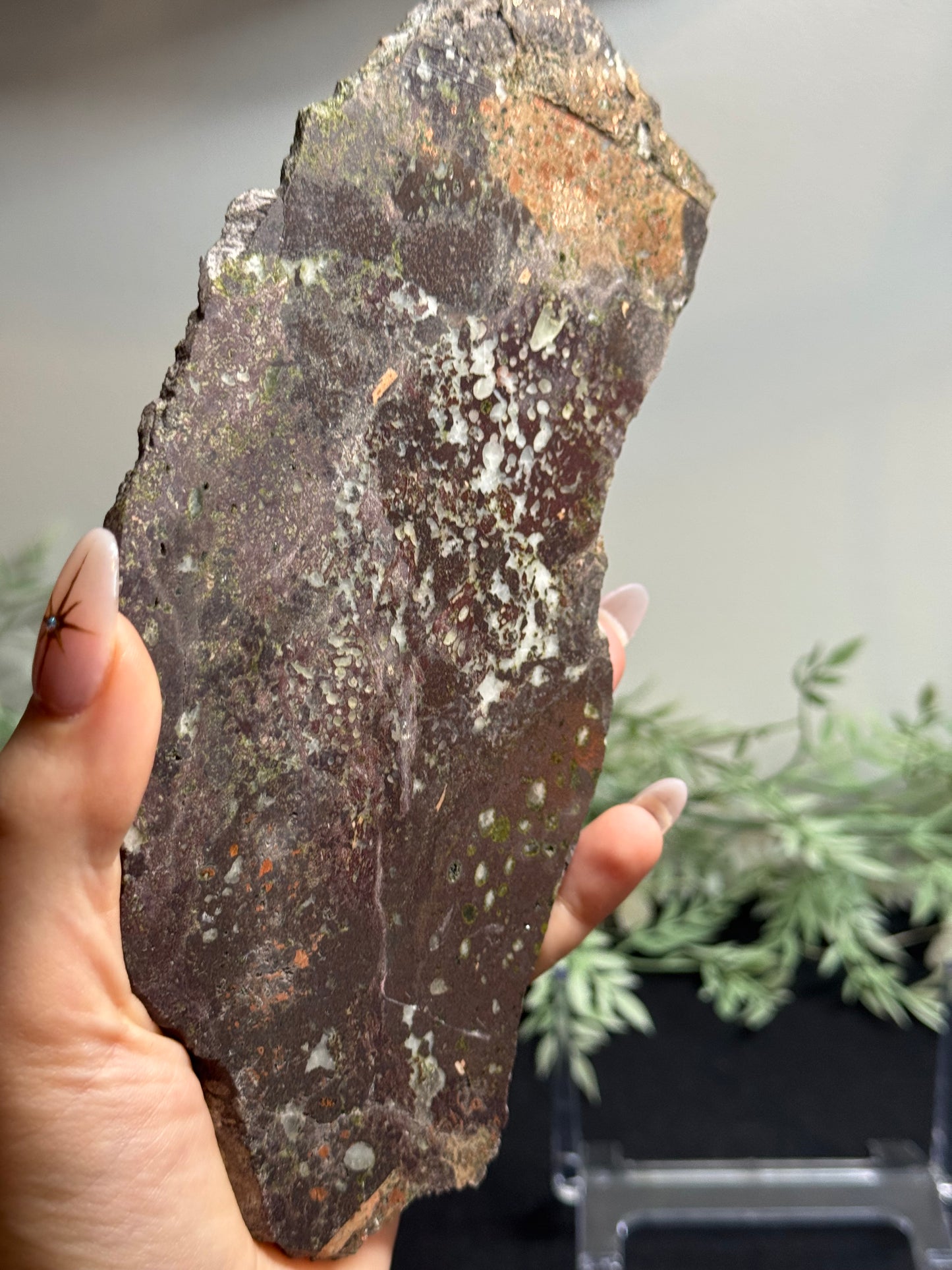 Native copper slab