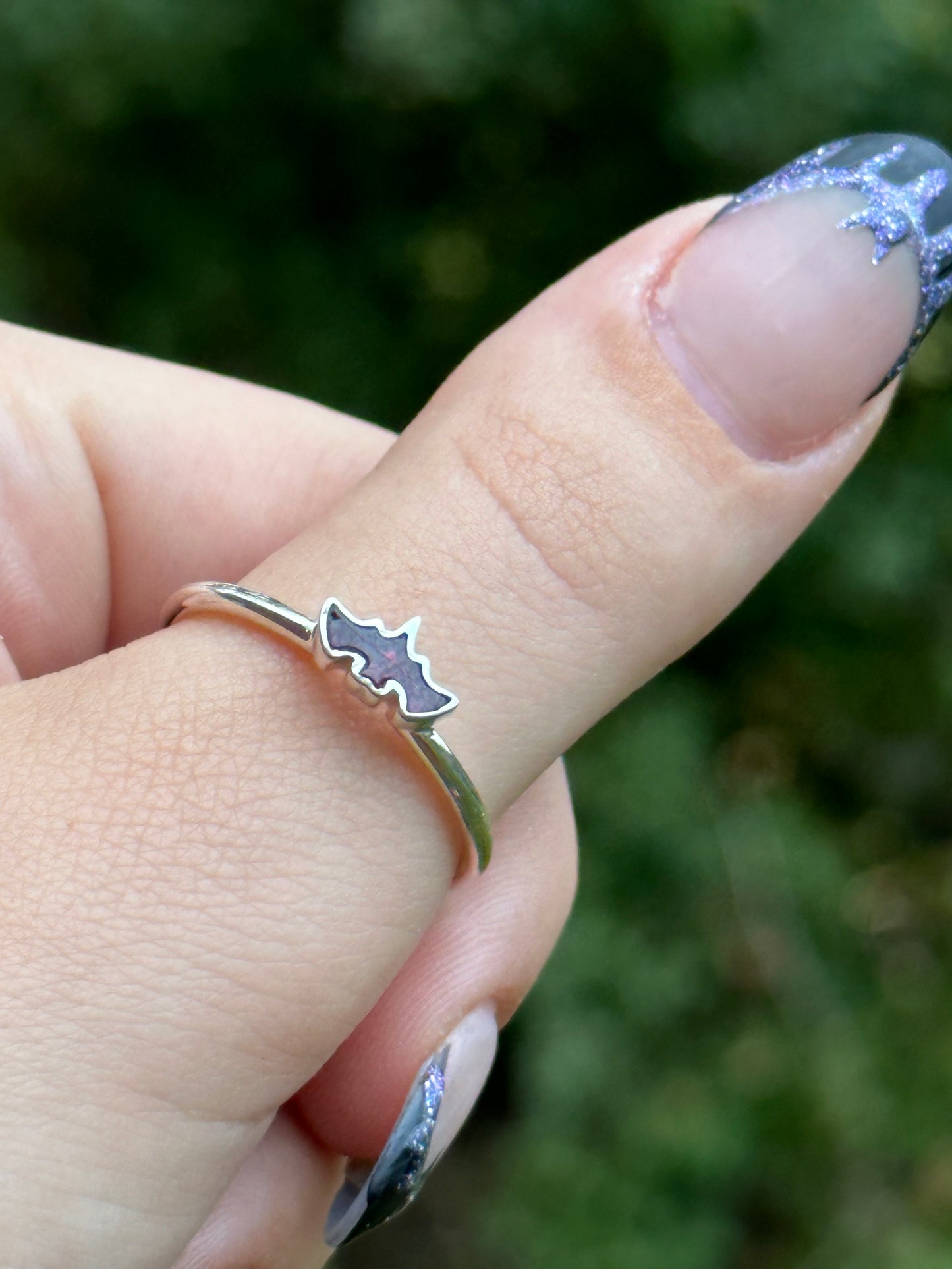 Garnet Bat Rings - Sized