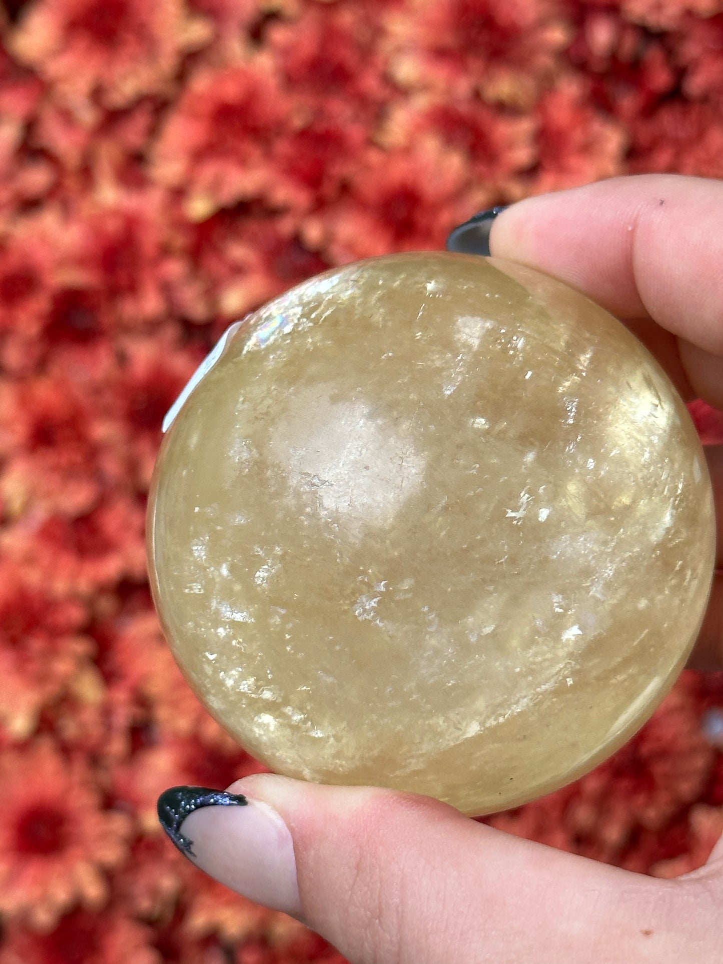 Honey Calcite Sphere