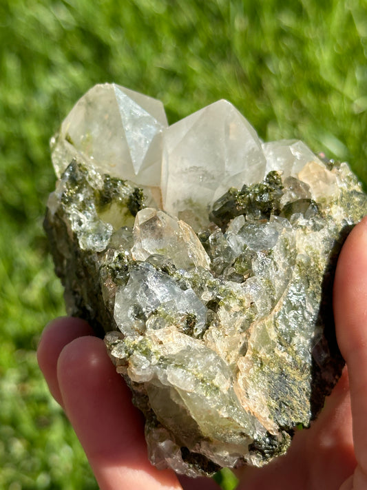 Epidote and Quartz