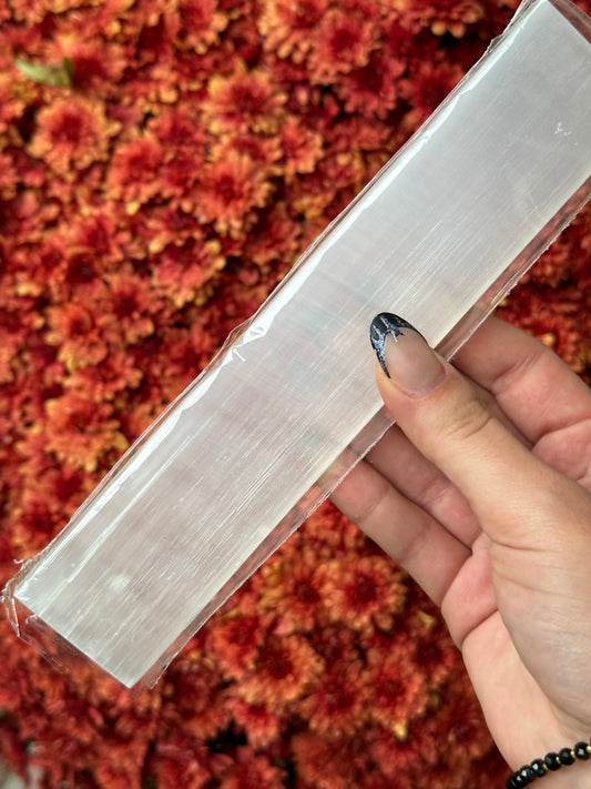 Satin Spar Selenite Incense Holder